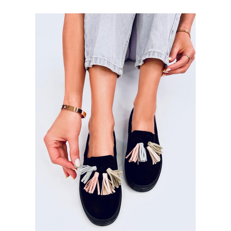 Krauss Blackcolor hapsuiset mokasiinit - Inello musta 1