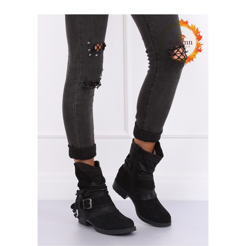 Armeijan saappaat mustat 201802-11B mustat - Inello 2