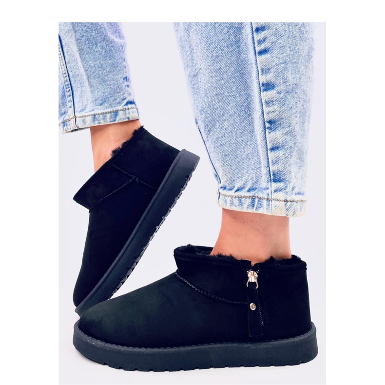 Frankis Blackin lyhyet vetoketjulliset emushousut - Inello musta 1