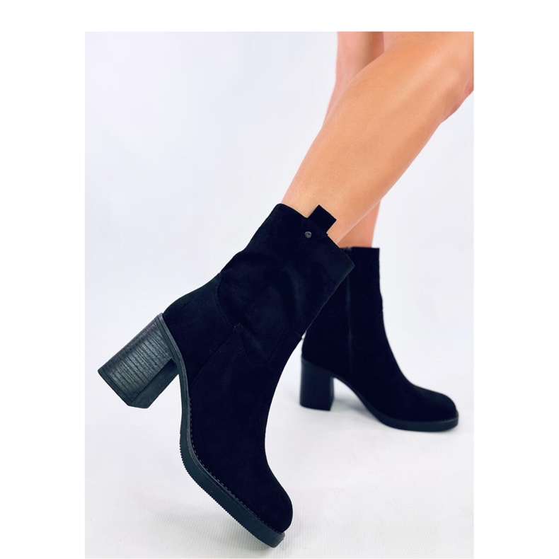 Salifi Mustat leveäkorkoiset nilkkurit - Inello 1