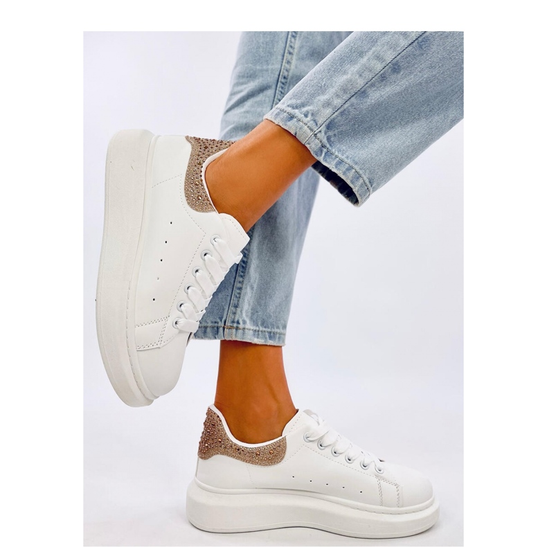 Parkss WHITE/GOLD alustalenkkarit strassit - Inello valkoinen 1