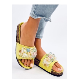 Sandaalikorkki varvastossut Malivin vihreillä kivillä - Inello vihreä 1