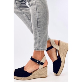 Morelli Mustat espadrille-kiila sandaalit - Inello 1