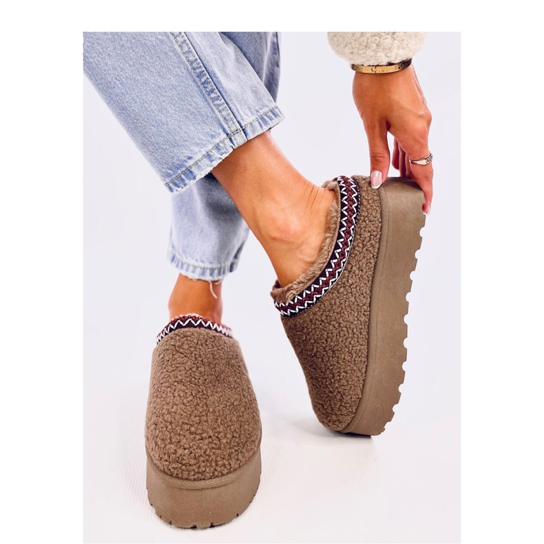 Lamb Khaki lyhyet lumisaappaat lampaannahalla - Inello ruskea 1