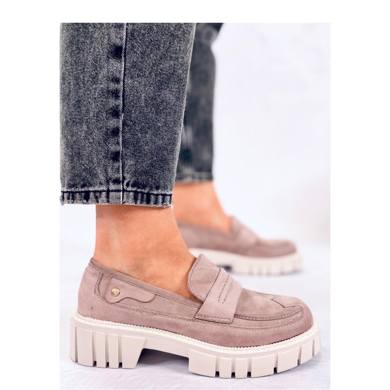 Chandra Khaki -tasoiset loaferit - Inello violetti 2