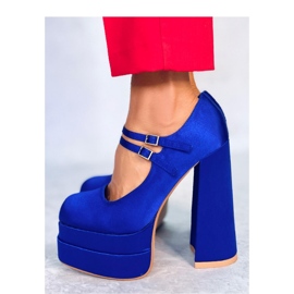 Prandi Blue satiini alustapumput - Inello sininen 2