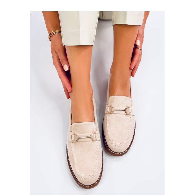 Naisten mokkanahkaiset mokasiinit States Beige - Inello 1