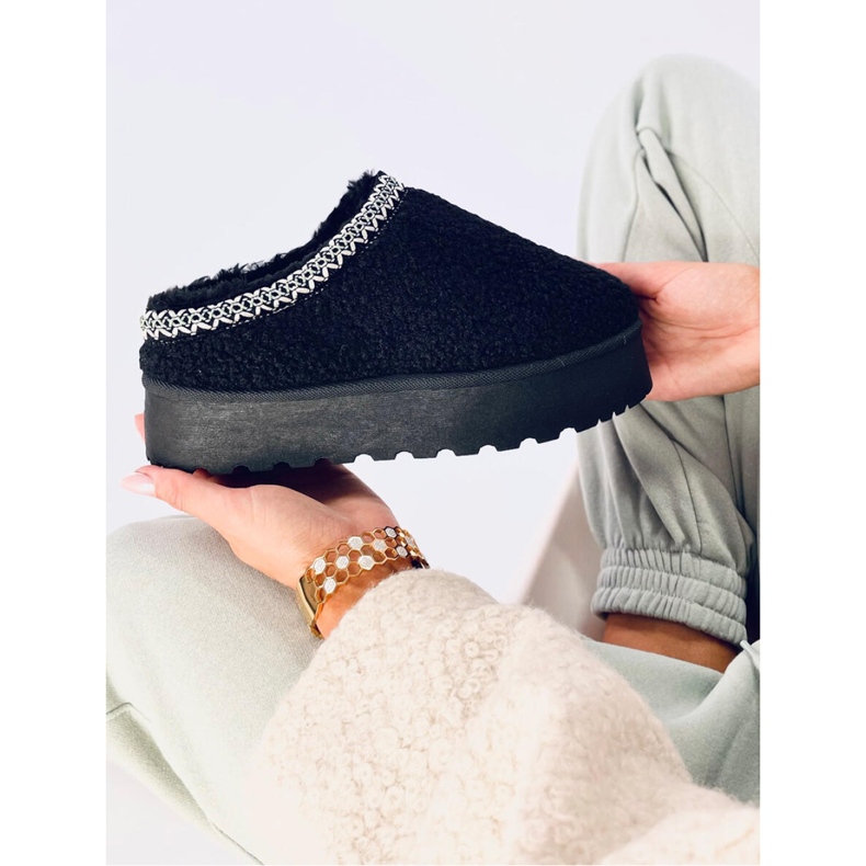 Lamb Mustat lyhyet lampaannahkasaappaat - Inello 2