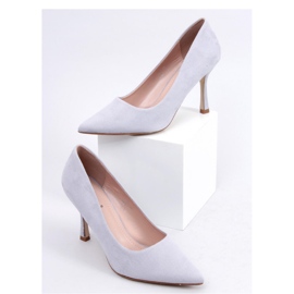 Giorgia Grey naisten mokkanahkaiset korkokengät - Inello harmaa 1