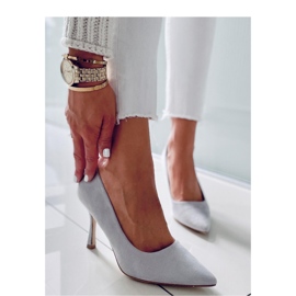 Giorgia Grey naisten mokkanahkaiset korkokengät - Inello harmaa 2