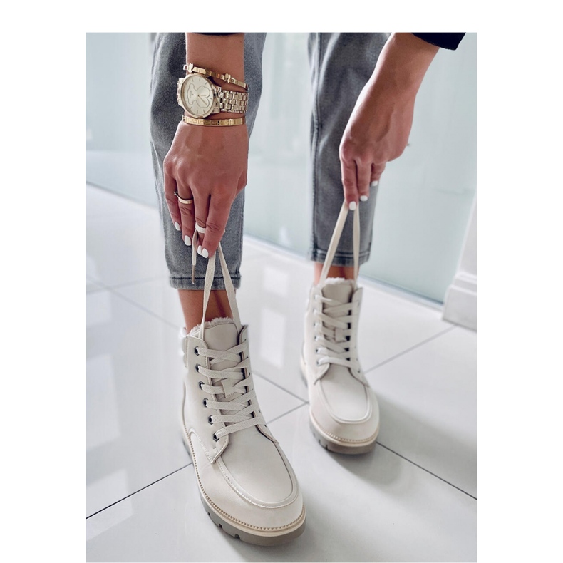 Germano Beige eristetty trapper-saappaat - Inello 1