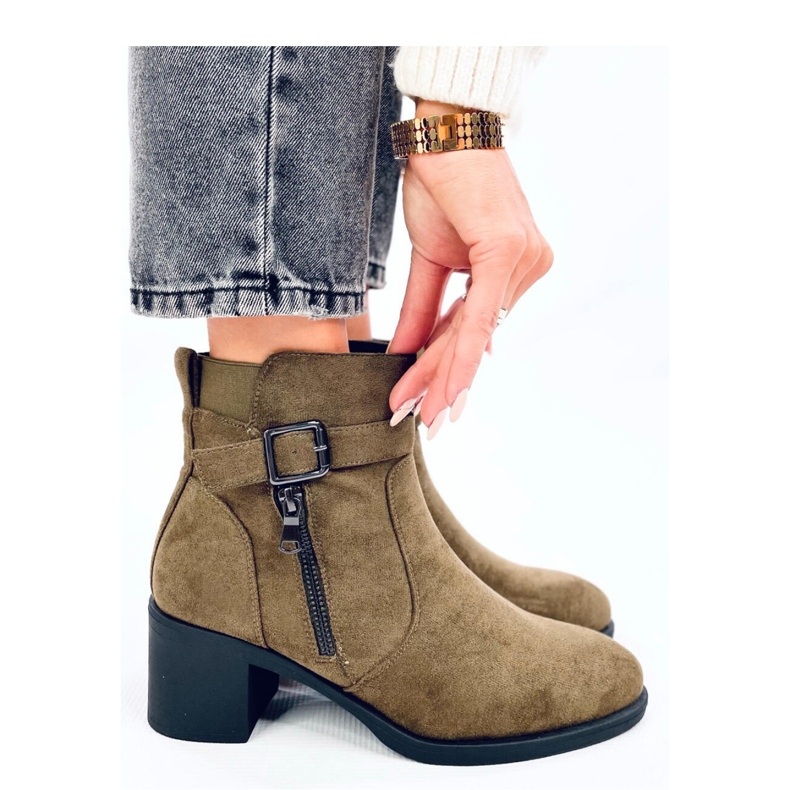 Klassiset korkeakorkoiset nilkkurit Irving Green - Inello vihreä 1