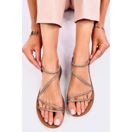 Kevyet naisten sandaalit Prostis Gold - Inello keltainen 1