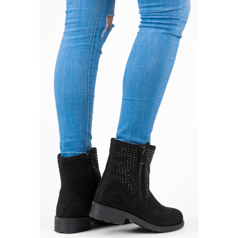 Abloom Syksyiset mokkanahkasaappaat musta 1