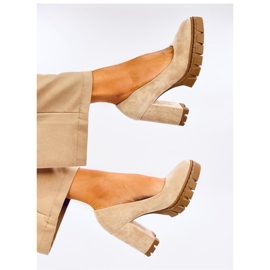 Angela Khaki korkokengät ja alustapumput - Inello vihreä 2