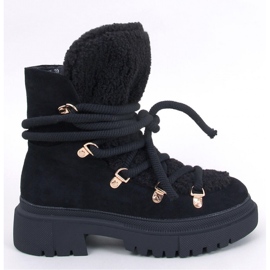 Shea Mustat lampaannahkasaappaat - Inello 1