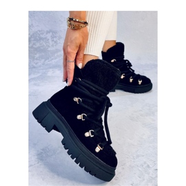 Shea Mustat lampaannahkasaappaat - Inello 2