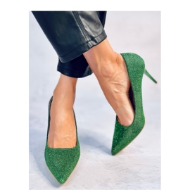Naisten värikkäitä Maineri Green korkokengät - Inello vihreä 2