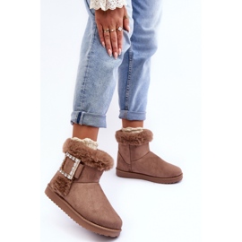 Step in style Lumikengät Malli Dulca VL201P Tumma beige - Astu tyyliin 1