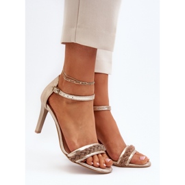 Step in style Sandaalit Malli Zazoo 3328/2 Gold - Astu tyyliin keltainen 1