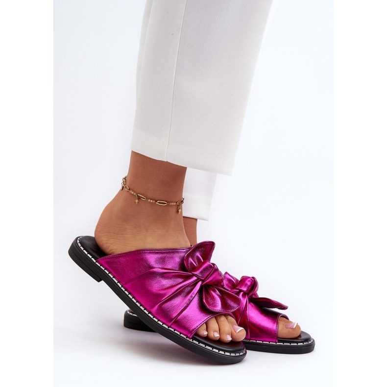 Step in style Sandaalivarvastossut malli Nelvira RMR2266-8 Fuchsia - Astu tyyliin vaaleanpunainen 1