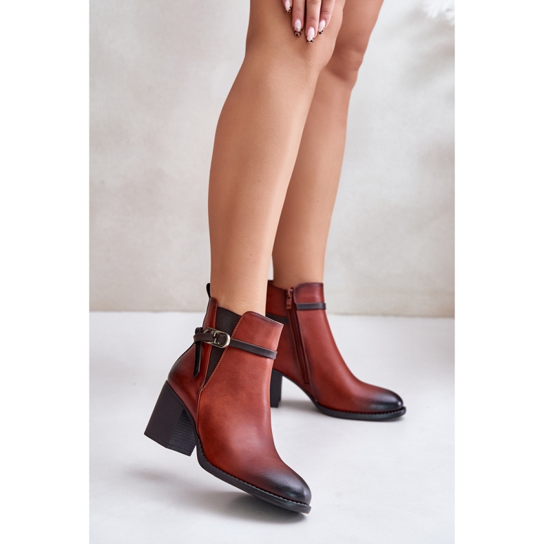 Step in style Saappaat Malli Zinithia ASA250-2 Brown - Astu tyyliin ruskea 1