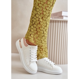 Step in style Tennarit Malli Nevelena JDJ-18 Valkoinen/Pink - Astu tyyliin vaaleanpunainen 1