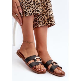 Step in style Sandaalivarvastossut Malli Sergio Leone SK077H Musta - Astu tyyliin 1