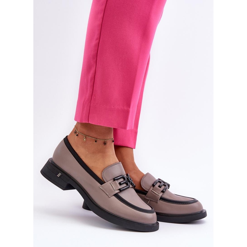 Step in style Mokasiinit Malli Triana 63501 Tumma beige - Astu tyyliin harmaa 1