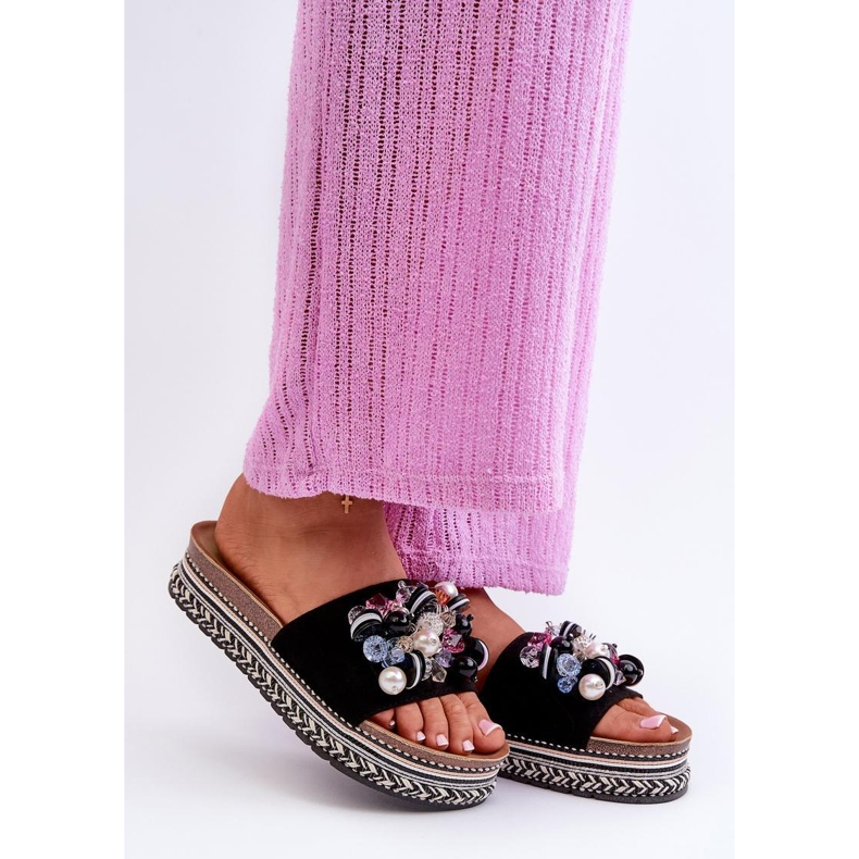 Step in style Sandaalivarvastossut Malli S.Barski HY077 Musta - Astu tyyliin 1