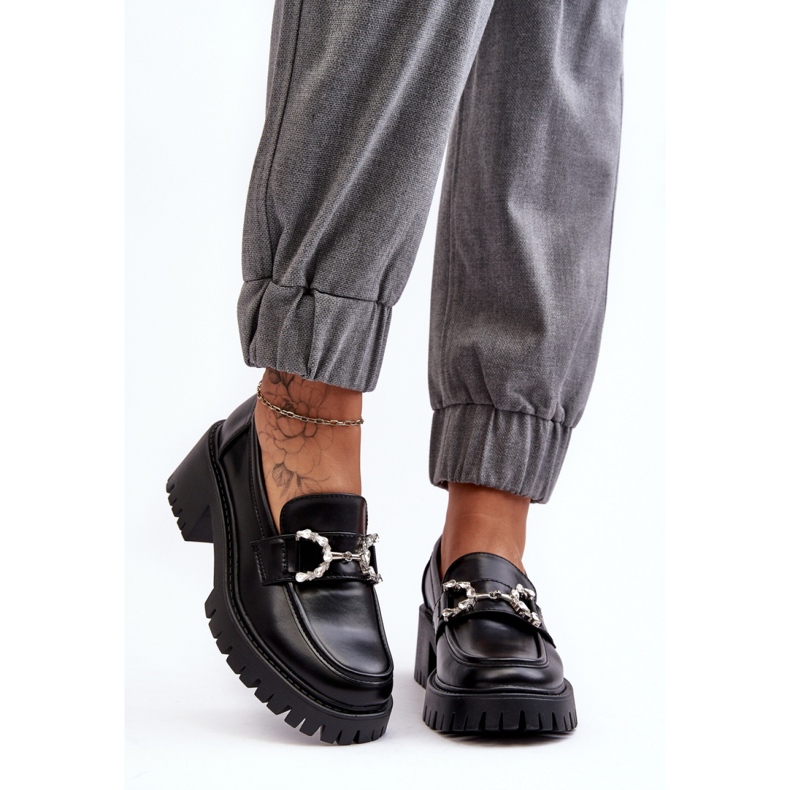 Step in style Kengät Malli Lemmitty 2646-1 Musta nahka - Astu tyyliin 1