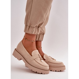 Step in style Mokasiinit Malli Verindalle 77-533 Vaalea beige - Astu tyyliin 1