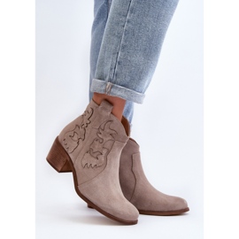 Step in style Saappaat Malli Zazoo 3426 Cappuccino - Astu tyyliin beige 1