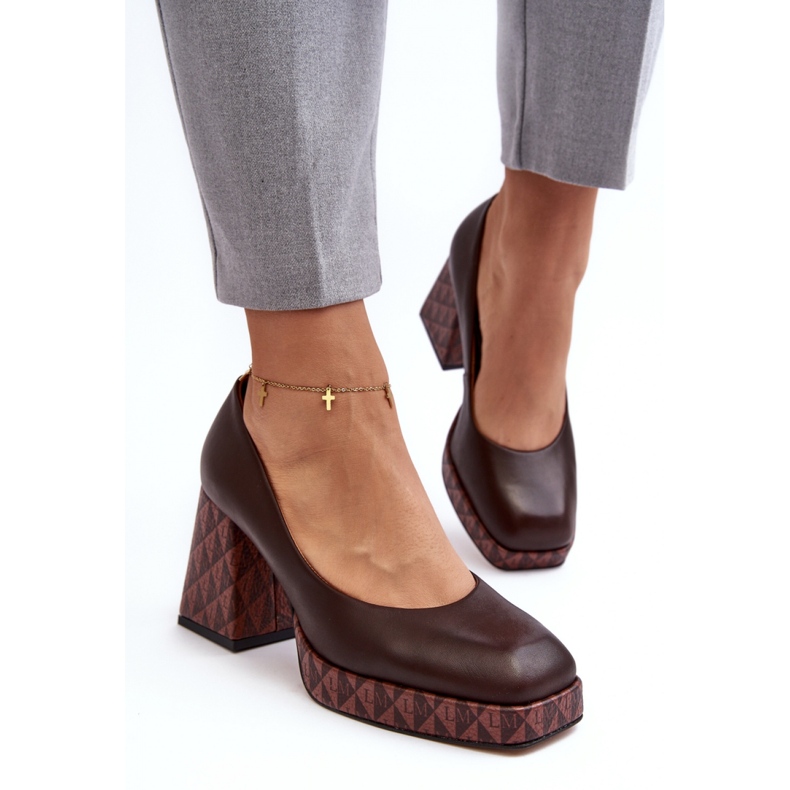 Step in style Pumput Malli Laura Messi 259/236-820 Ruskea - Astu tyyliin 1