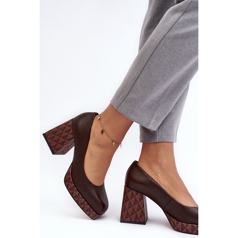 Step in style Pumput Malli Laura Messi 259/236-820 Ruskea - Astu tyyliin 2