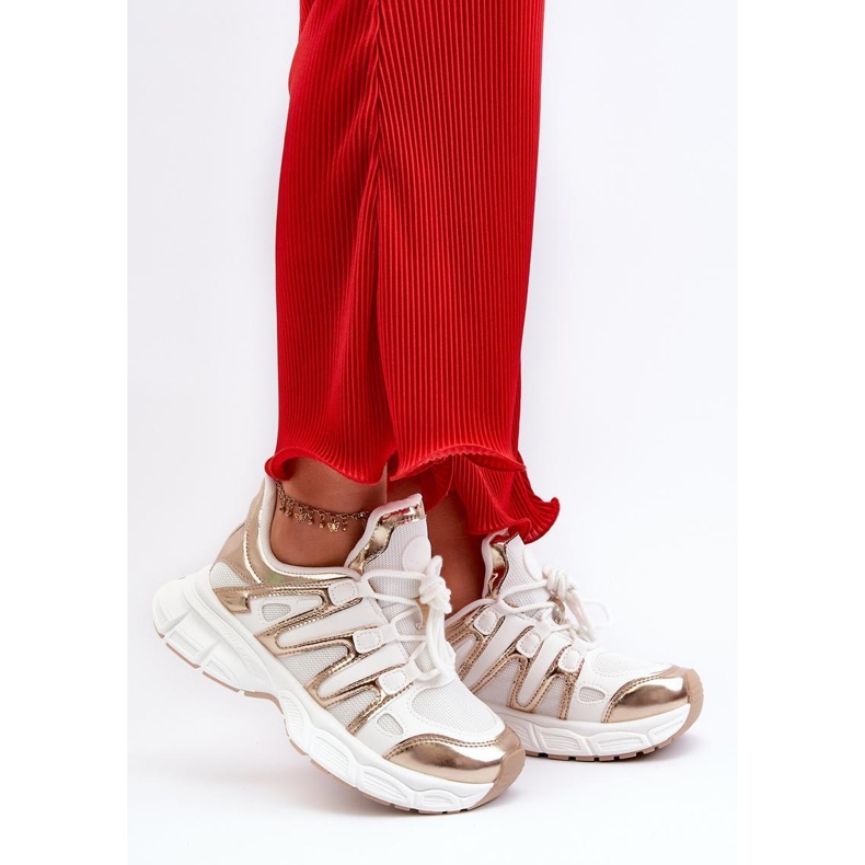 Step in style Urheilukengät Malli Ahmani NB633P Valkoinen/kulta - Astu tyyliin 1