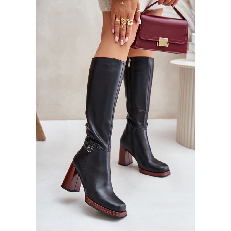 Step in style Malli Da JC42-39 Mustat saappaat - Astu tyyliin 1