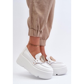 Step in style Mokasiinit Malli Zazoo 3458 White - Astu tyyliin valkoinen 1