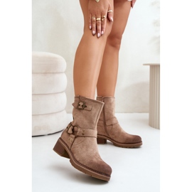 Step in style Saappaat Malli Zudra 7280 Dark Beige - Astu tyyliin 1