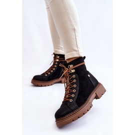 Step in style Trappery-saappaat Malli Alette 22BT35-5063 Musta - Astu tyyliin 2