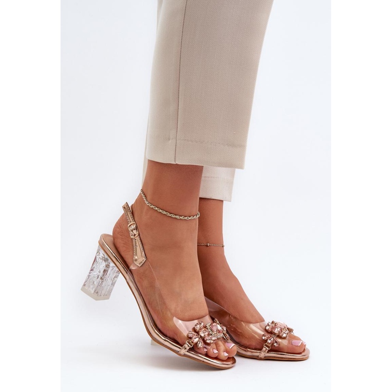 Step in style Sandaalit Malli Da MR38-444 Pink Gold - Astu tyyliin vaaleanpunainen 1