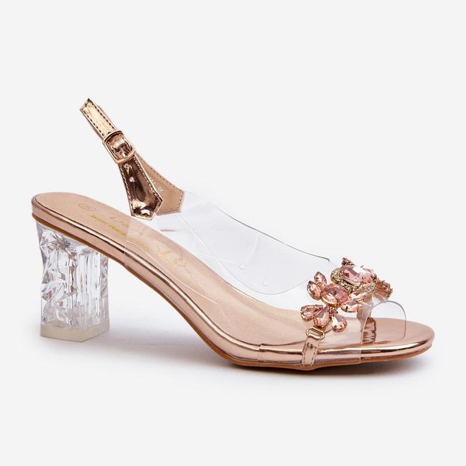 Step in style Sandaalit Malli Da MR38-444 Pink Gold - Astu tyyliin vaaleanpunainen 2