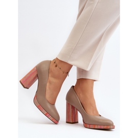 Step in style Pumput Malli Laura Messi 2746/252-837 Beige - Astu tyyliin 2