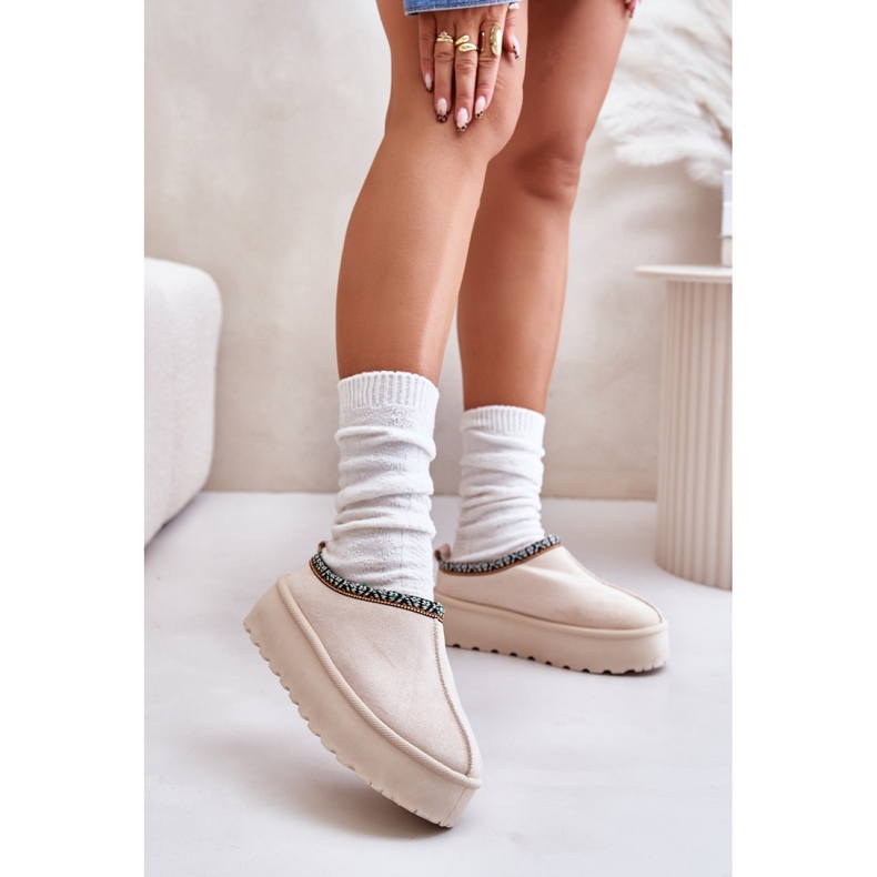 Step in style Tossut Malli Neroma 877-1 Vaalea beige - Astu tyyliin 1