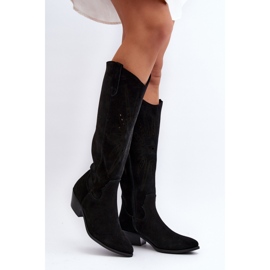 Zazoo Mustat harjakattoiset saappaat 1