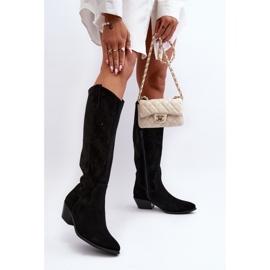 Zazoo Mustat harjakattoiset saappaat 2