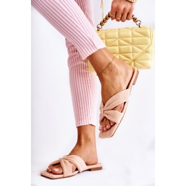 Naisten klassiset vaaleanpunaiset mokkanahkaiset tossut vaaleanpunainen 1