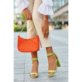 Green Neon naisten korkeakorkoiset sandaalit vihreä 1