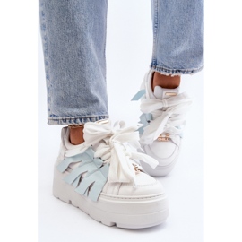 Naisten urheilukengät Zazoo Blue Platformilla sininen 1