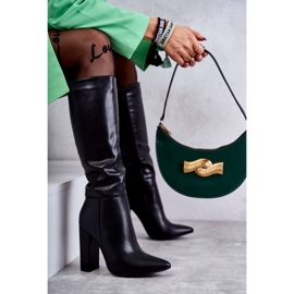 Step in style Saappaat Malli Tressa NC1296 Musta nahka - Astu tyyliin 2